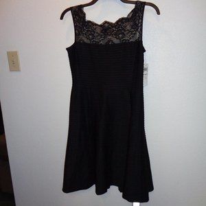 LONDON Style Nights Black Dress Size 12 NWT